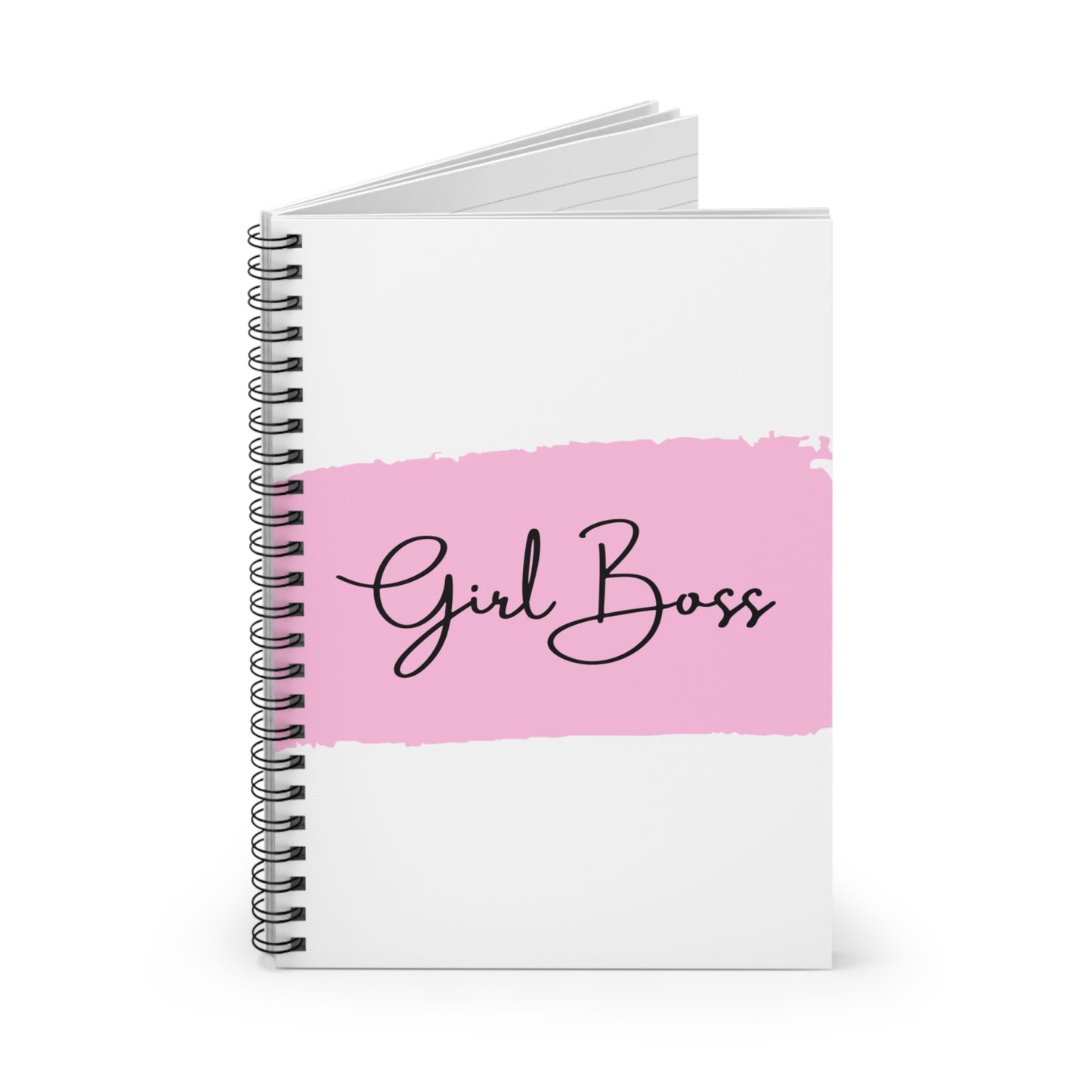 Girl Boss Spiral Notebook, Motivational Journal, Boss Lady Gift, Inspirational Stationery, Entrepreneur Planner, Cute Office