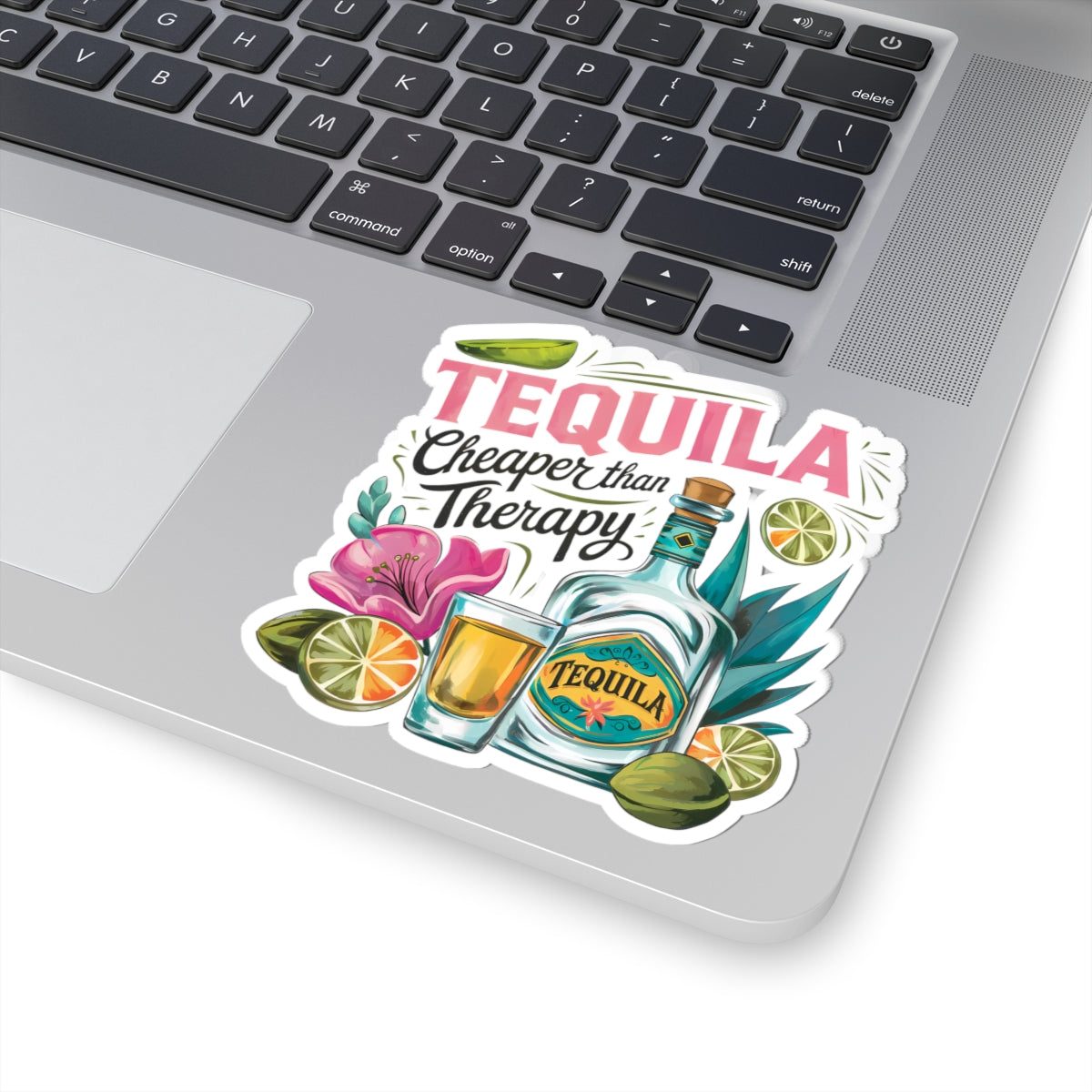 Tequila Therapy Stickers, Fun Party Decor, Laptop Stickers, Bar Decor, Gift for Tequila Lovers