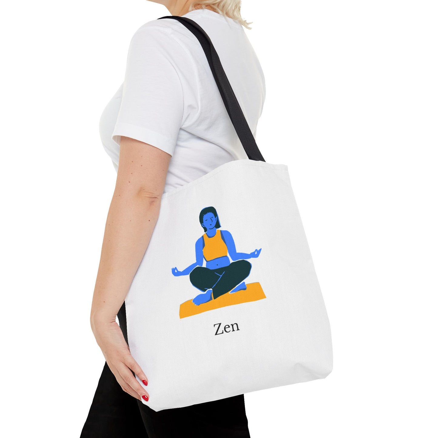 Zen Tote Bag, Yoga Bag, Meditation Tote, Gift for Yogis, Inspirational Tote, Relaxation Accessory