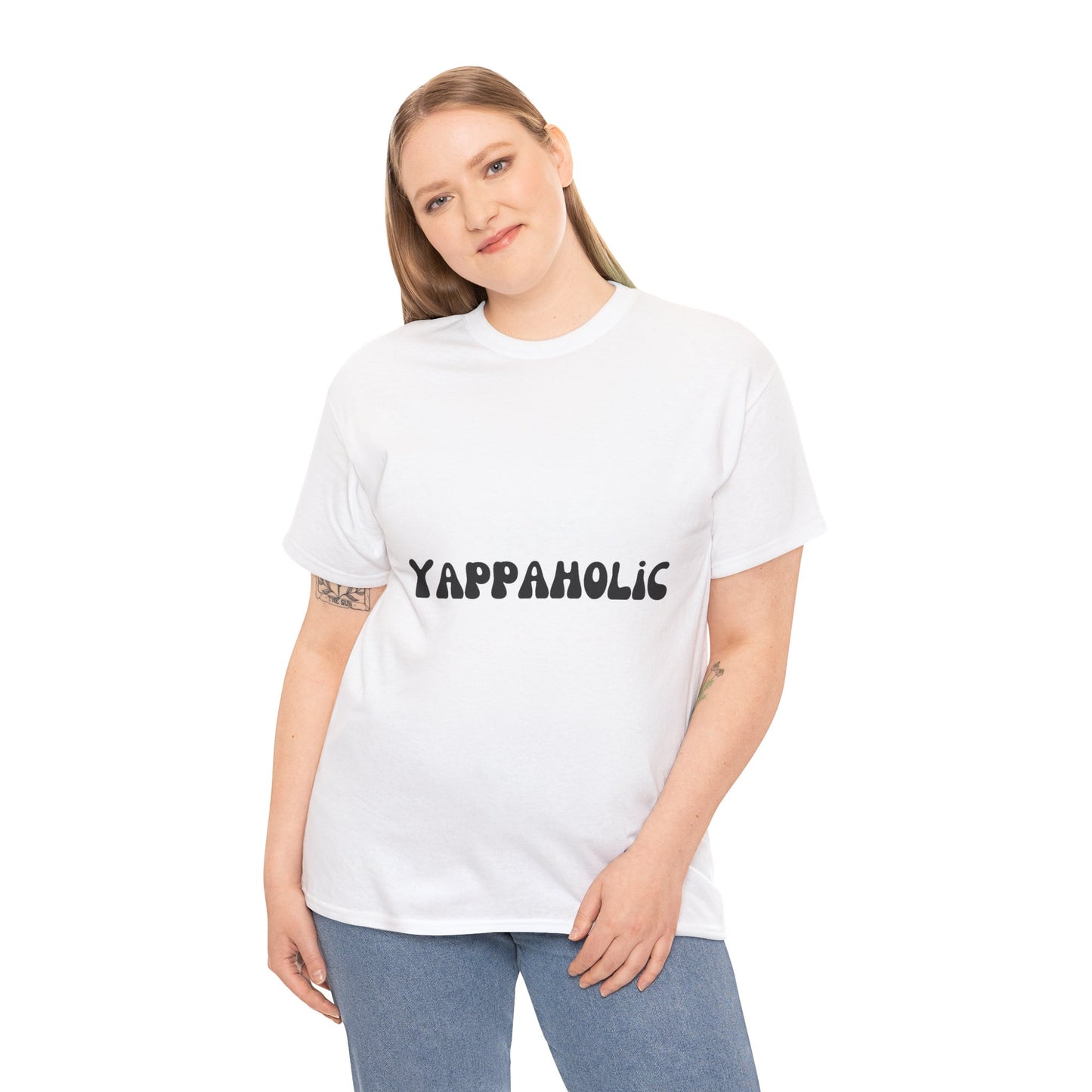 Yappaholic Unisex Tee, Fun Graphic Cotton Shirt, Perfect for Pet Lovers, Gift for Friends, Casual Everyday Wear