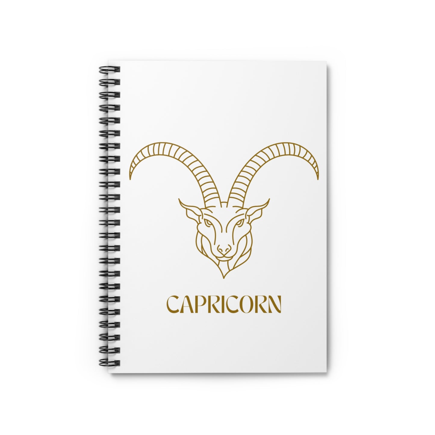 Capricorn Spiral Notebook - Zodiac Journal, Astrology Gifts, Ruled Lines, Capricorn Decor, Unique Planner