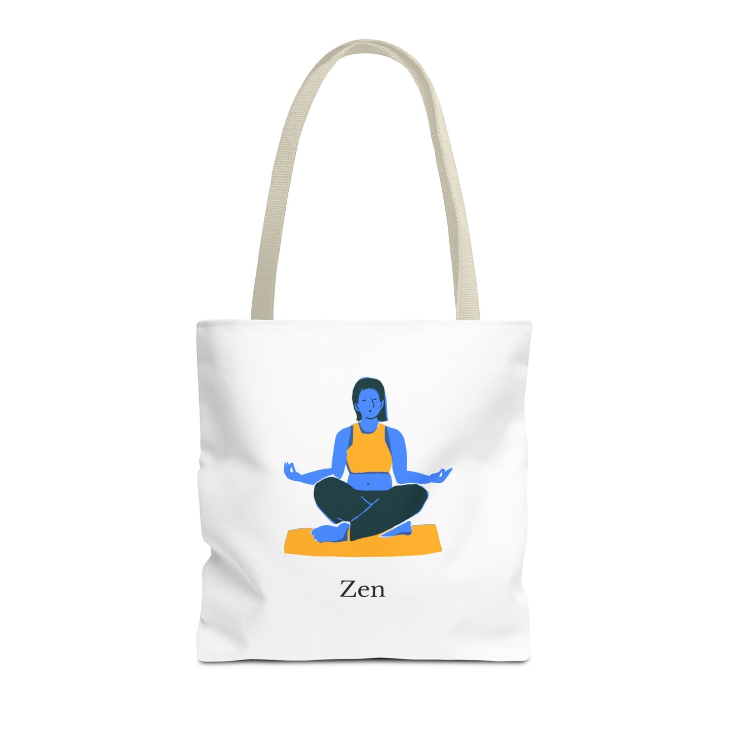 Zen Tote Bag, Yoga Bag, Meditation Tote, Gift for Yogis, Inspirational Tote, Relaxation Accessory