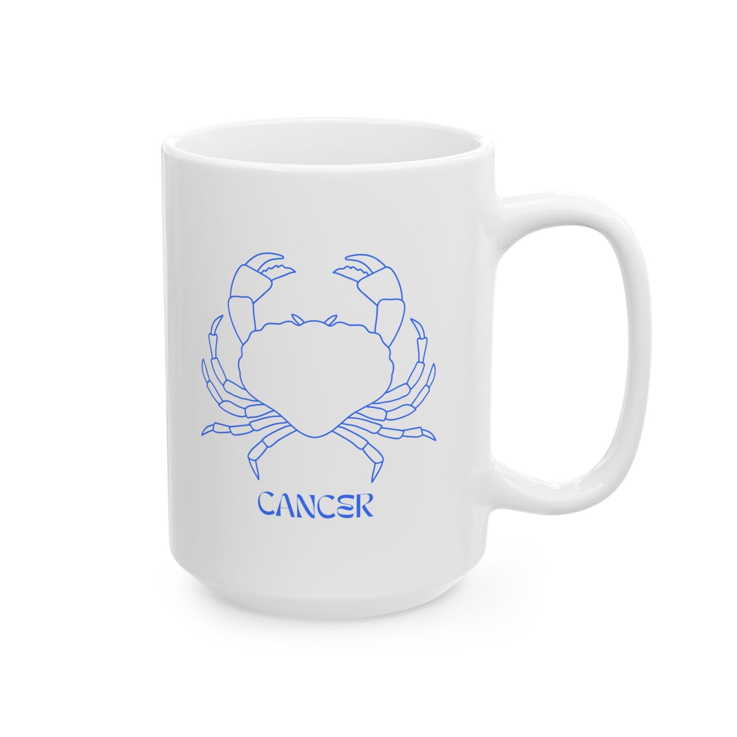 Zodiac Cancer Ceramic Mug | 11oz & 15oz Coffee Cup | Astrology Gift for Cancer