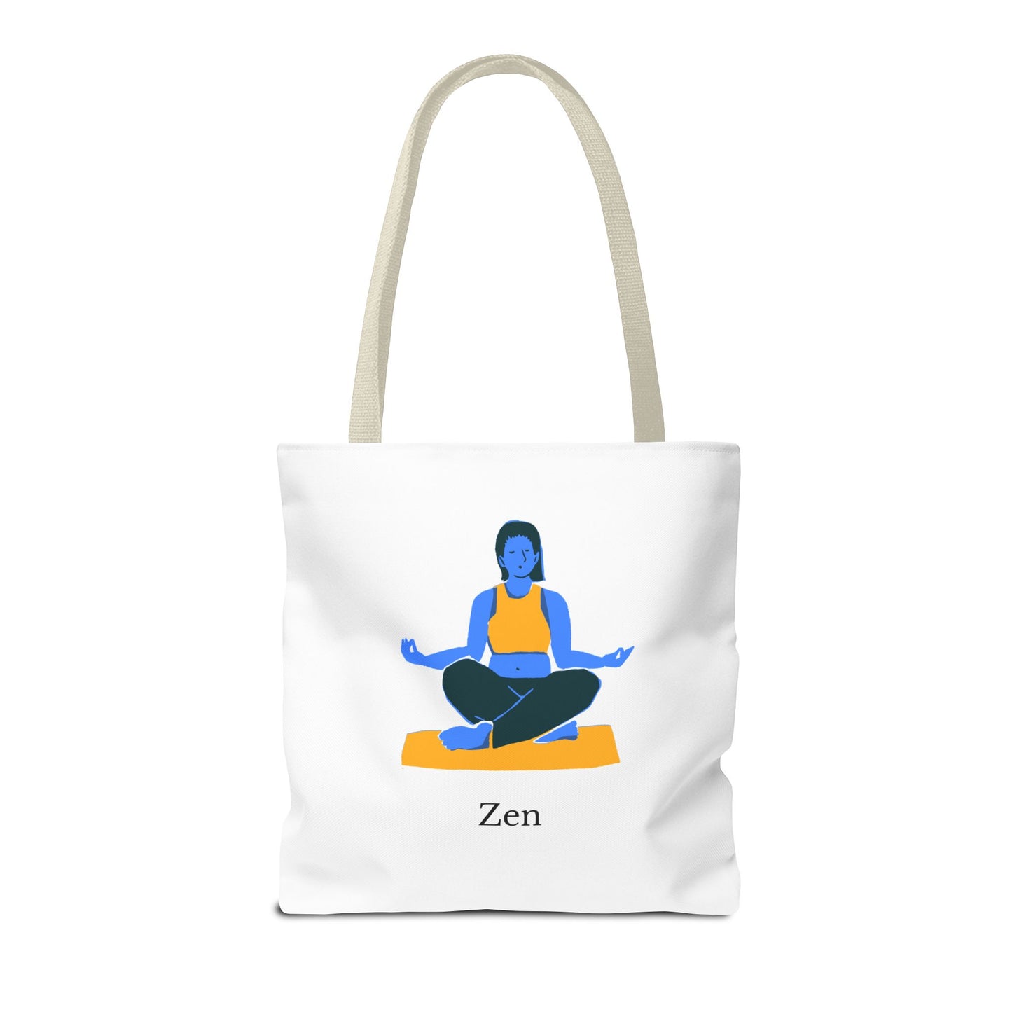 Zen Tote Bag, Yoga Bag, Meditation Tote, Gift for Yogis, Inspirational Tote, Relaxation Accessory