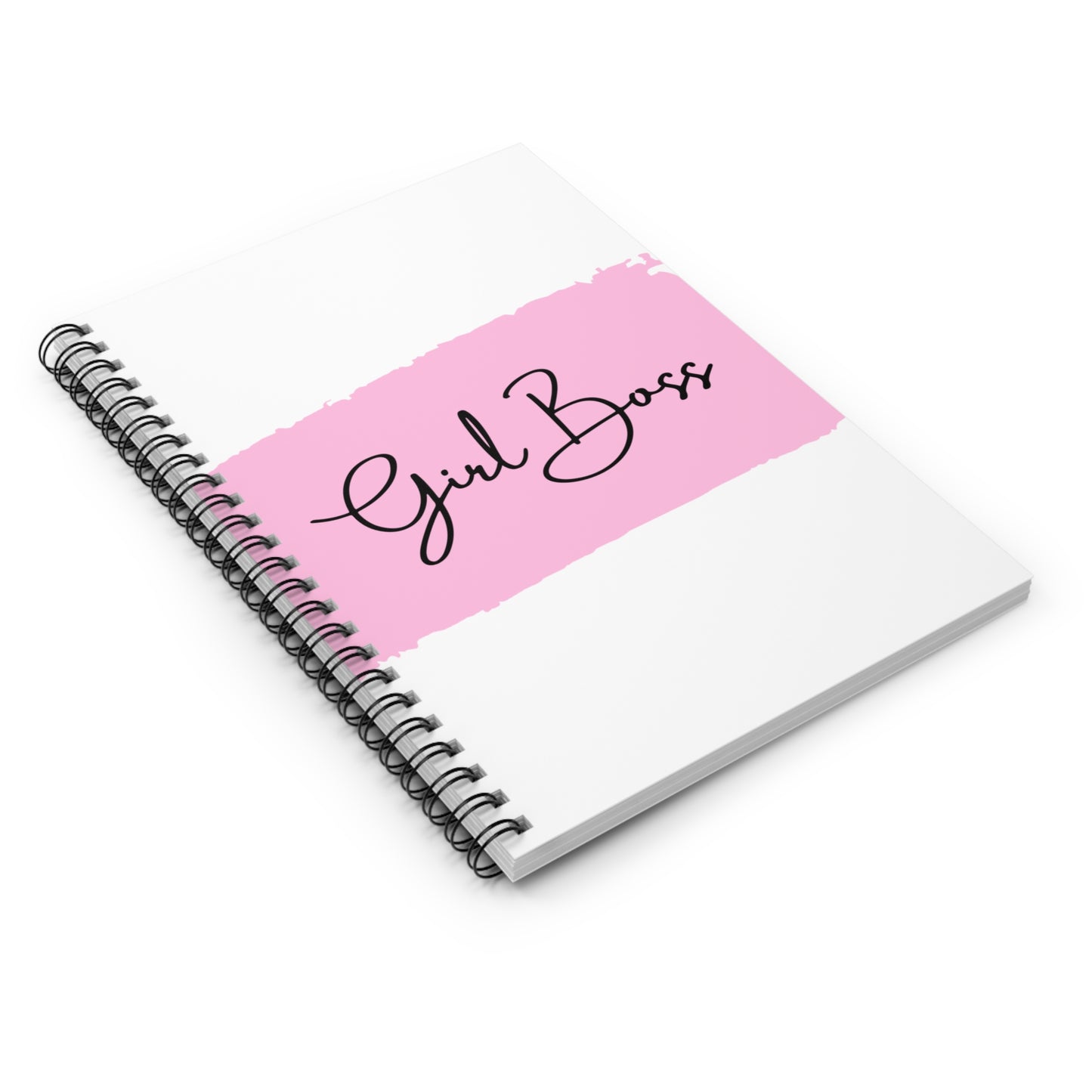 Girl Boss Spiral Notebook, Motivational Journal, Boss Lady Gift, Inspirational Stationery, Entrepreneur Planner, Cute Office