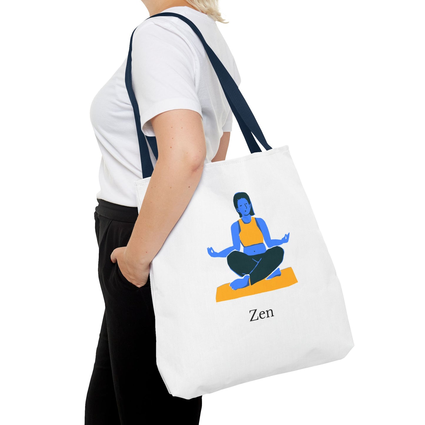 Zen Tote Bag, Yoga Bag, Meditation Tote, Gift for Yogis, Inspirational Tote, Relaxation Accessory