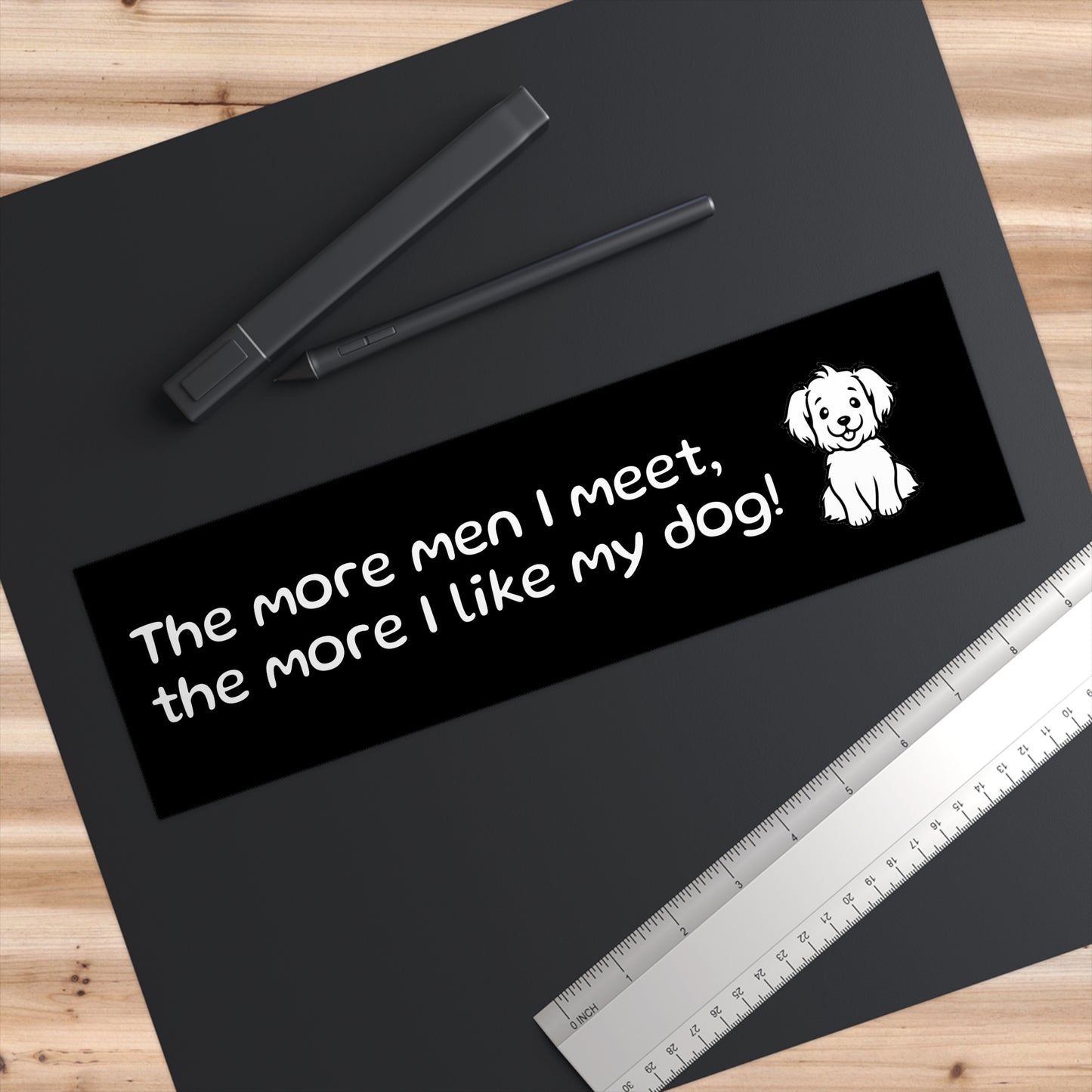 Dog Lover Bumper Sticker - Fun Pet Owner Gift, Car Decor for Pet Lovers, Excellent for Dog Moms and Dads, Humor Gift for Dog Owners
