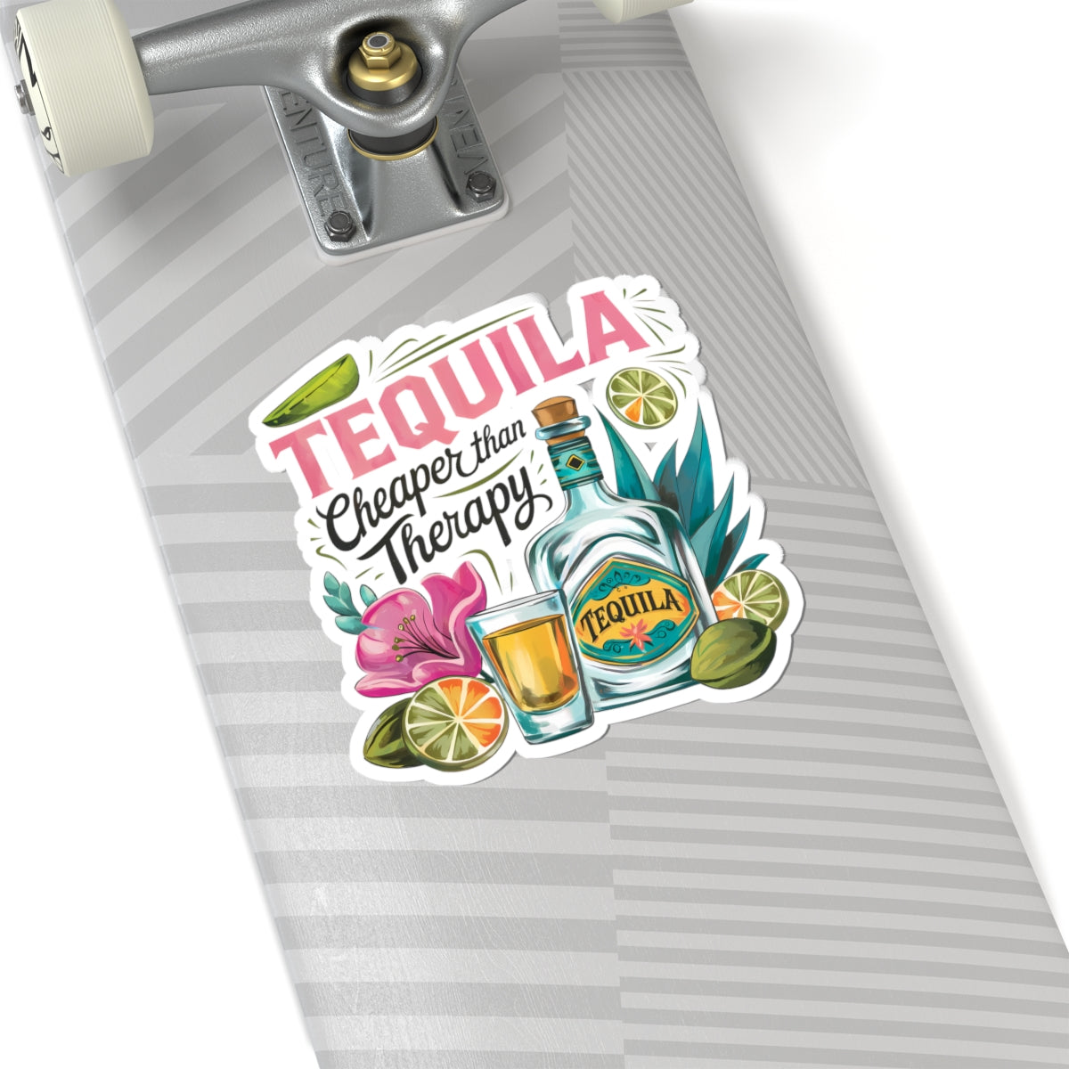 Tequila Therapy Stickers, Fun Party Decor, Laptop Stickers, Bar Decor, Gift for Tequila Lovers