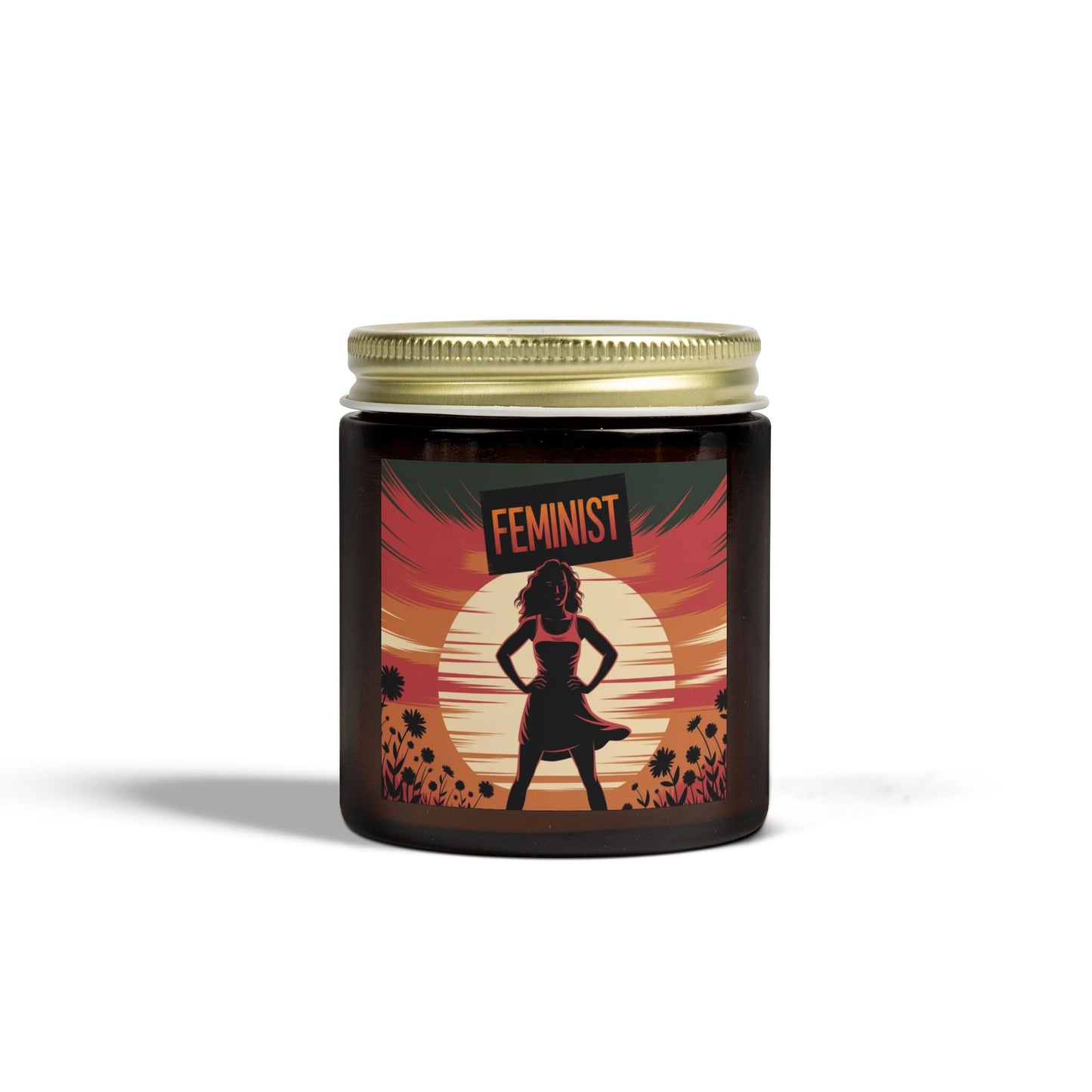 Empowering Feminist Scented Candles, Coconut Apricot Wax, Inspirational Gift, Home Decor, Relaxation, Self-Care, Motivation