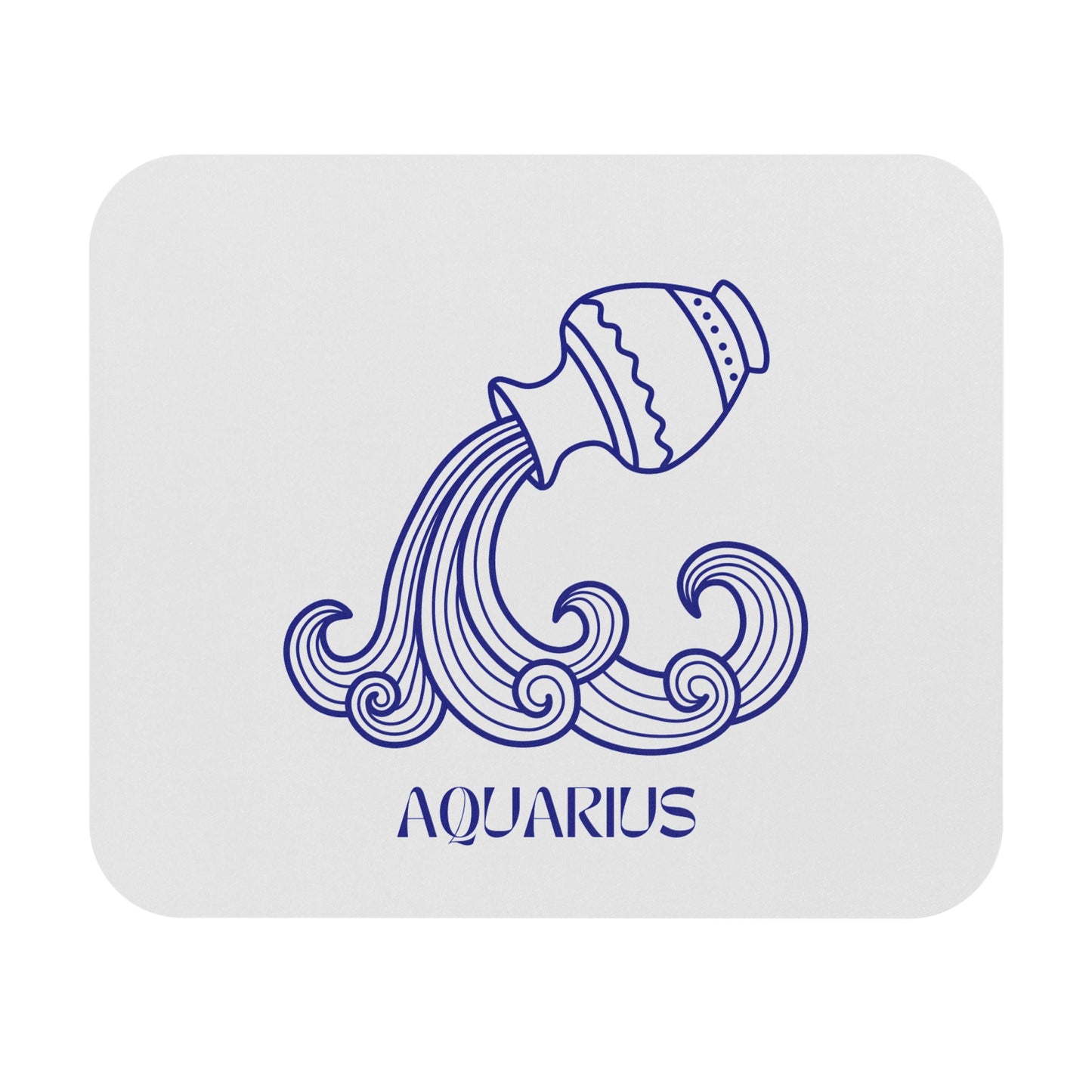 Aquarius Zodiac Mouse Pad, Astrology Desk Mat, Horoscope Gift, Unique Office Decor, Personalized Workstation Accessory