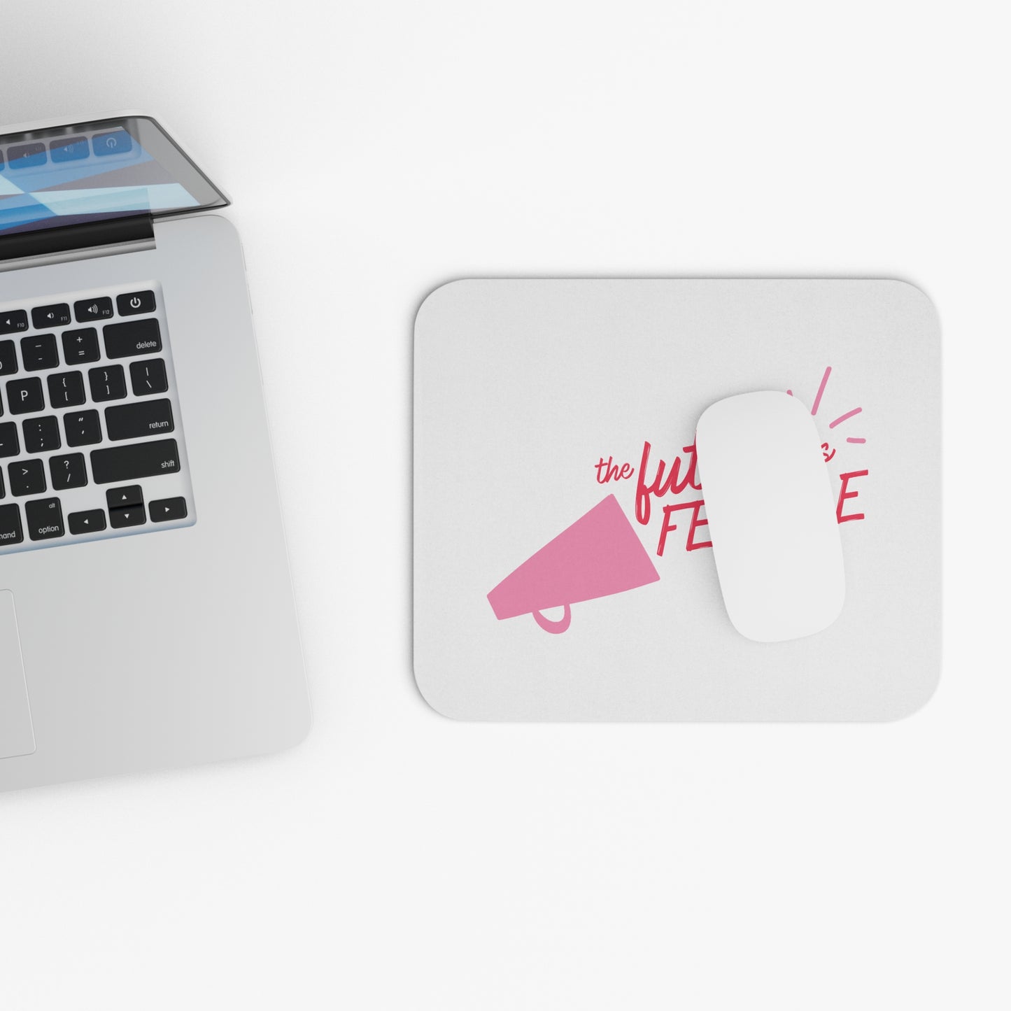 Empowering Future is Female Mouse Pad, Desk Accessories, Gift for Her, Feminist Office Decor, Inspirational Workspace Decor