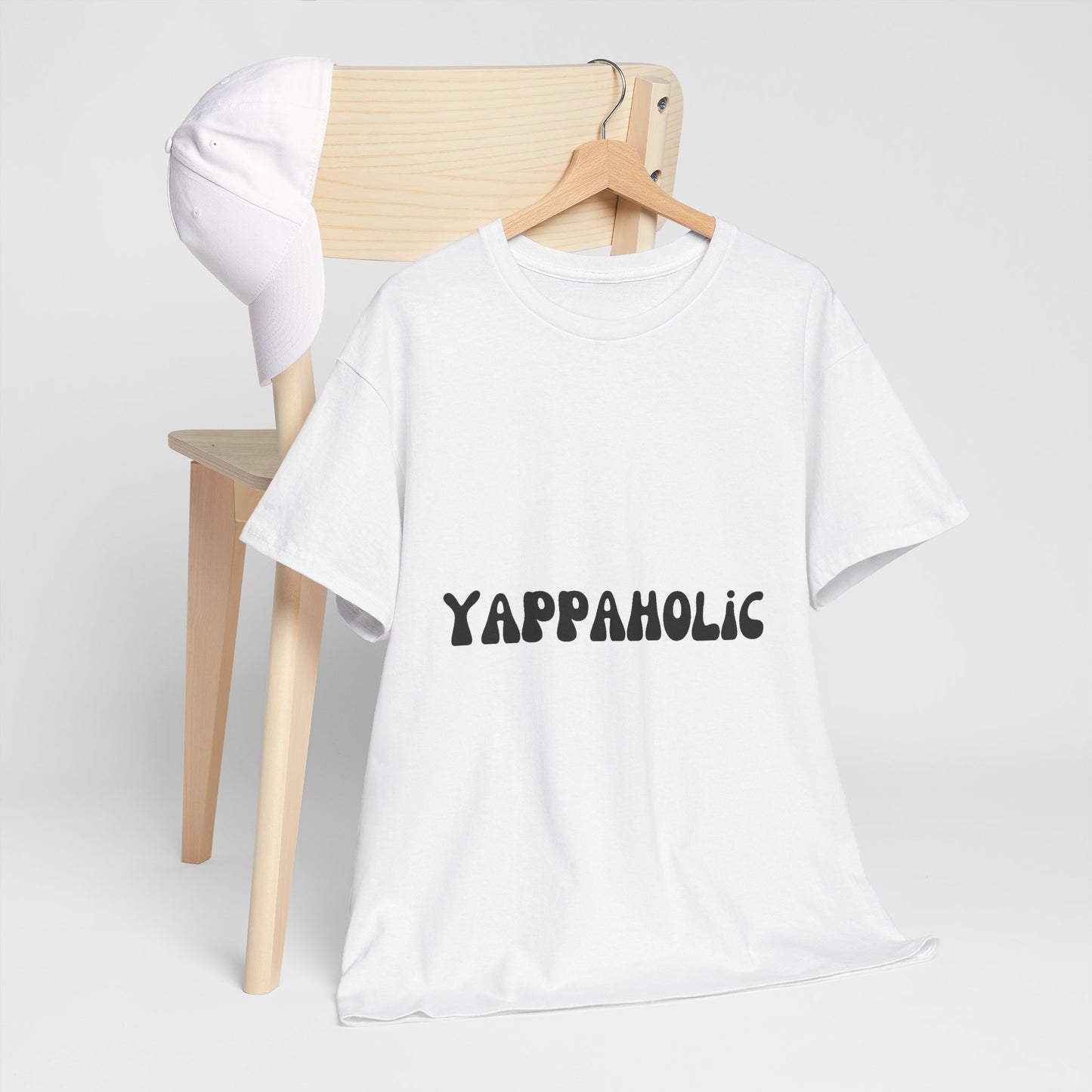 Yappaholic Unisex Tee, Fun Graphic Cotton Shirt, Perfect for Pet Lovers, Gift for Friends, Casual Everyday Wear