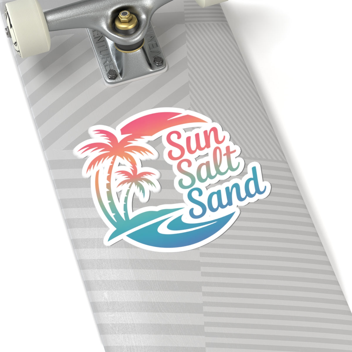 Tropical Kiss-Cut Stickers | Sun Salt Sand Decor | Laptop, Water Bottle, Journal, Party Favor, Summer Vibe Stickers