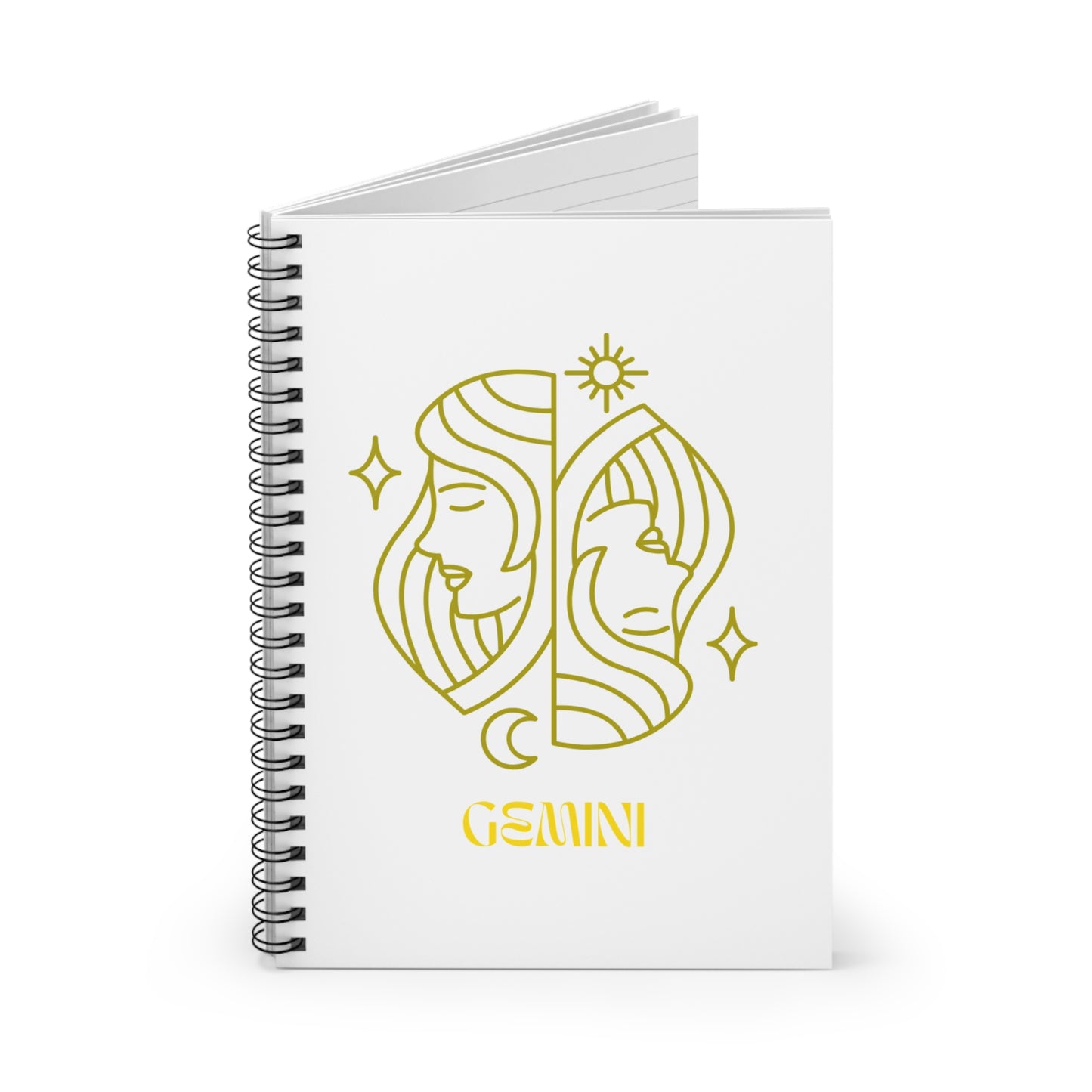 Gemini Spiral Notebook - Fun for Astrology Lovers, Journaling, Gift for Her and Creative Inspiration