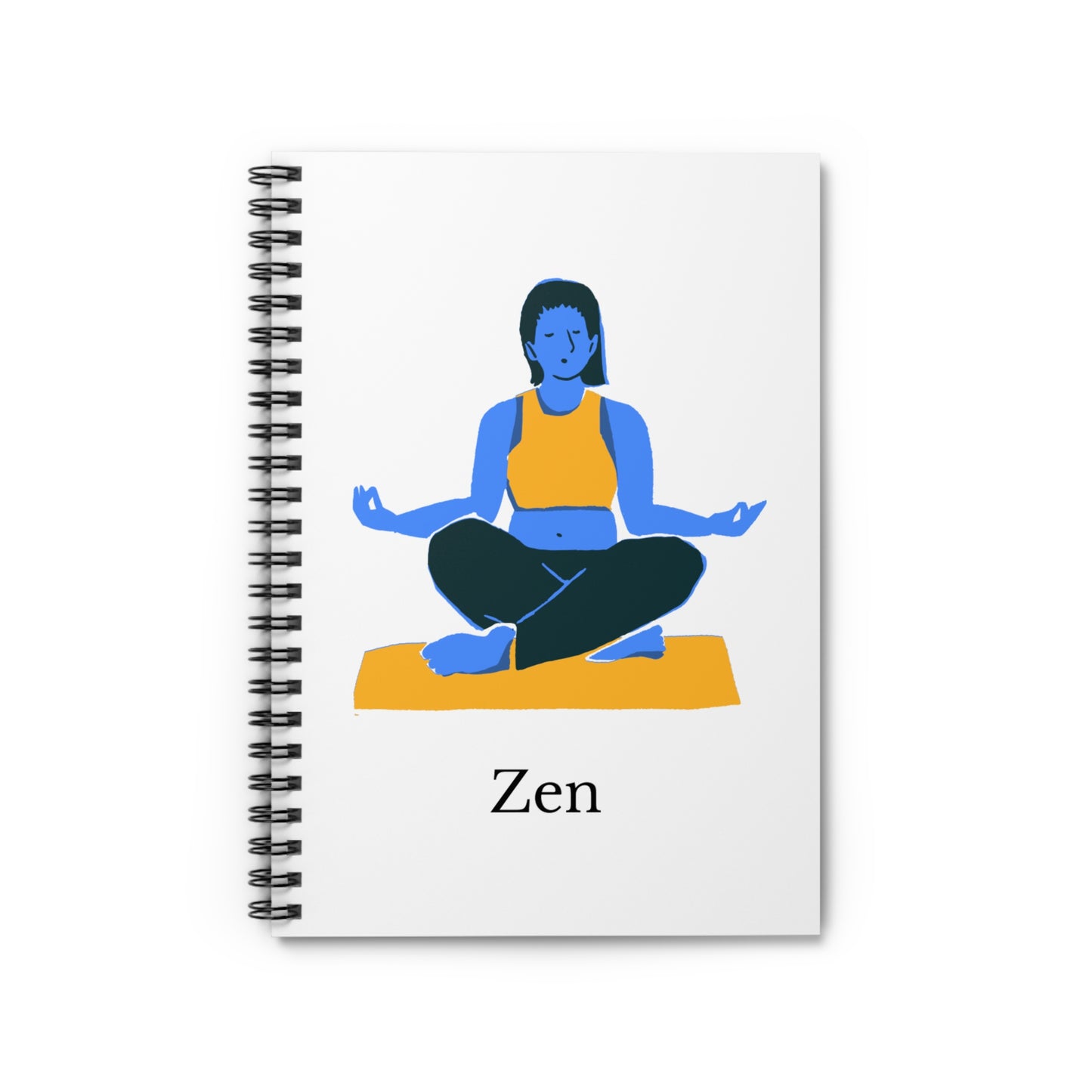 Zen Spiral Notebook for Mindfulness, Meditation Journal, Wellness Gift, Self-Care Notebook, Yoga Lover's Diary