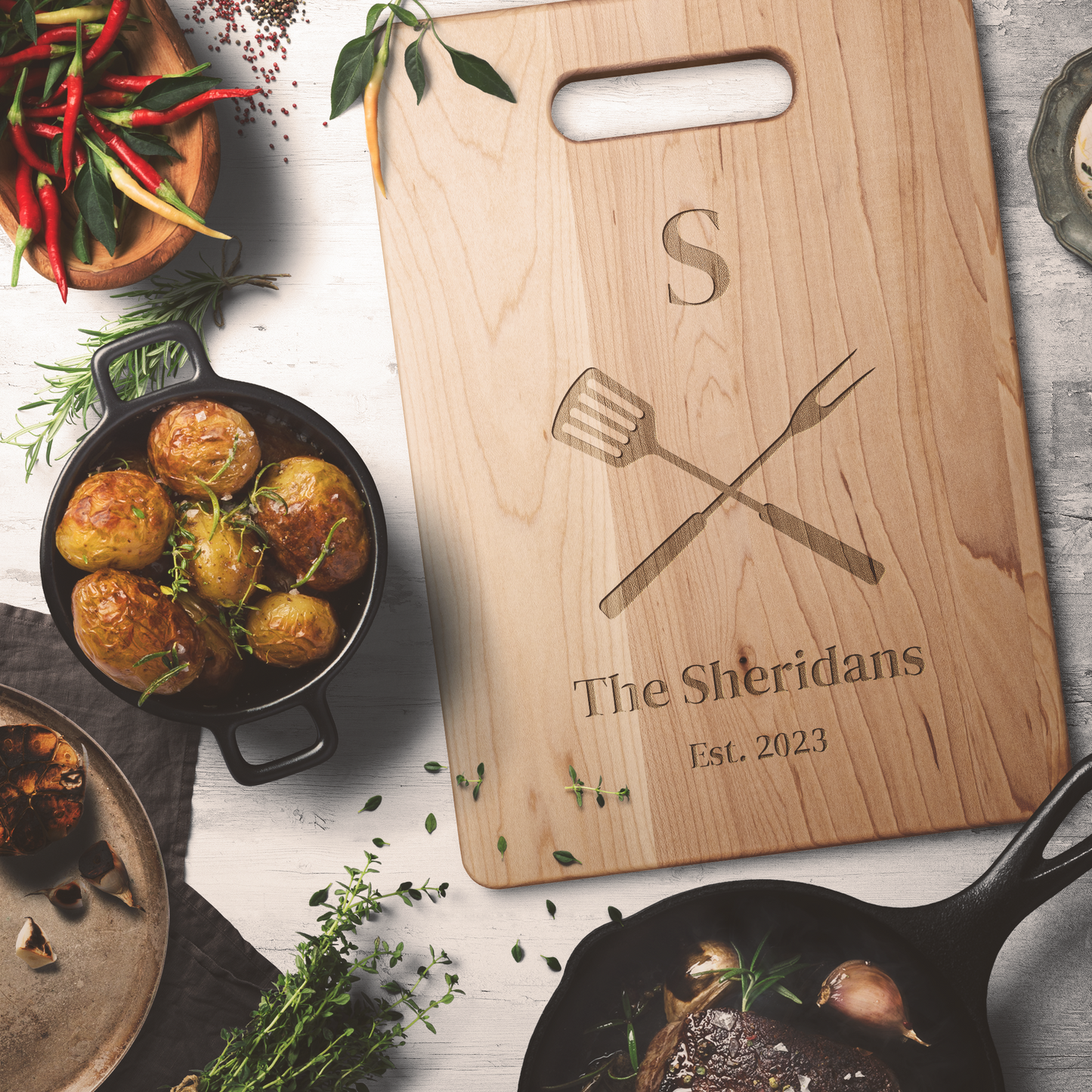 Personalized Family Cutting Board