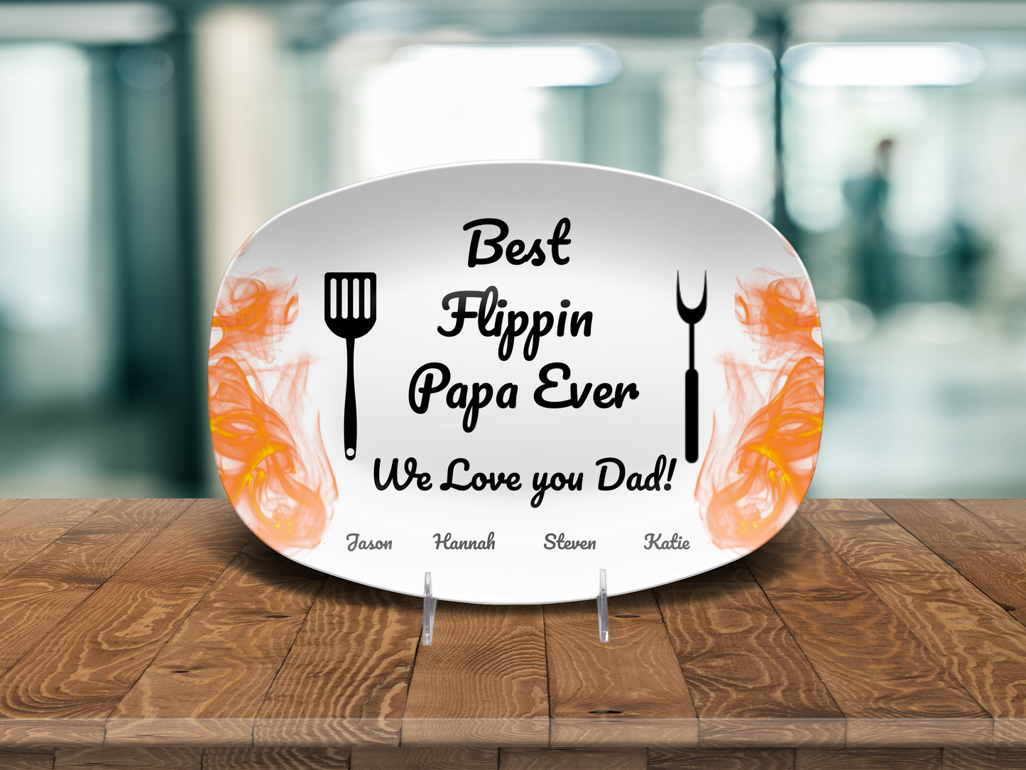 Best Flippin Papa Ever BBQ Platter