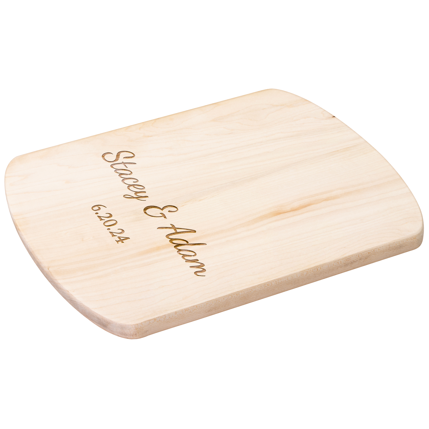 Personalized Maple Cutting Board for Couple - Custom Wedding Gift - Engraved Kitchen Decor - Anniversary Gift - Handmade in USA