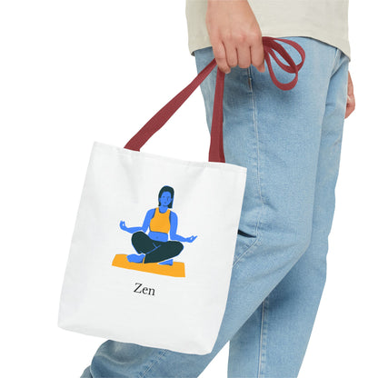 Zen Tote Bag, Yoga Bag, Meditation Tote, Gift for Yogis, Inspirational Tote, Relaxation Accessory