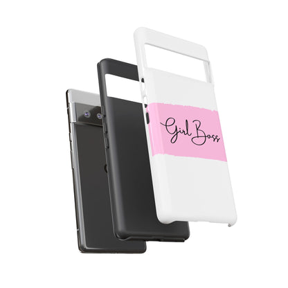 Girl Boss Phone Case - Chic and Stylish Protective Case for iPhone and Google Pixel, Empowering Women Design
