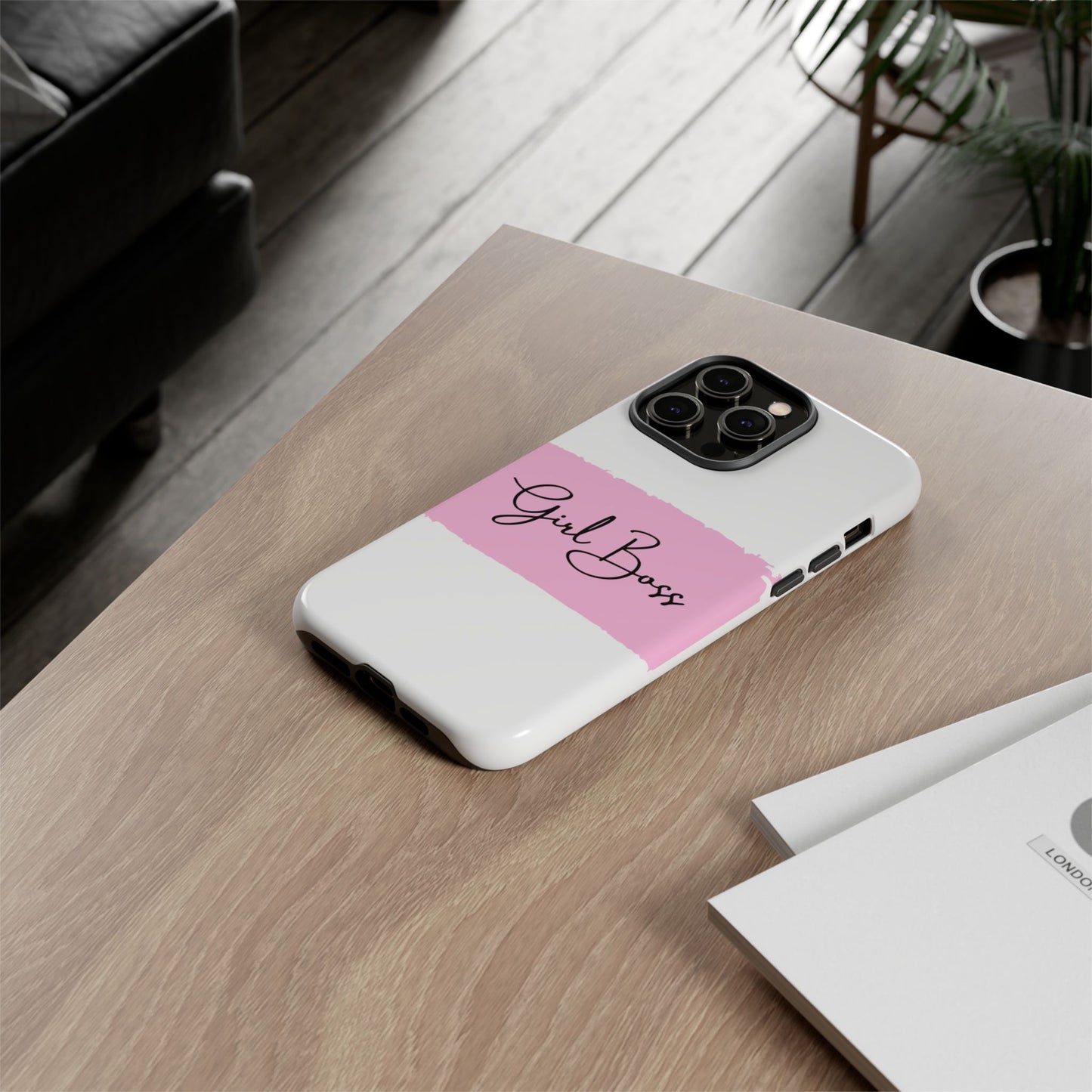 Girl Boss Phone Case - Chic and Stylish Protective Case for iPhone and Google Pixel, Empowering Women Design