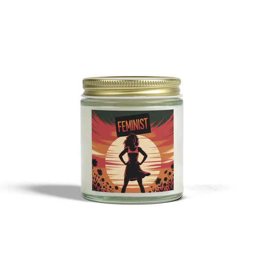 Empowering Feminist Scented Candles, Coconut Apricot Wax, Inspirational Gift, Home Decor, Relaxation, Self-Care, Motivation