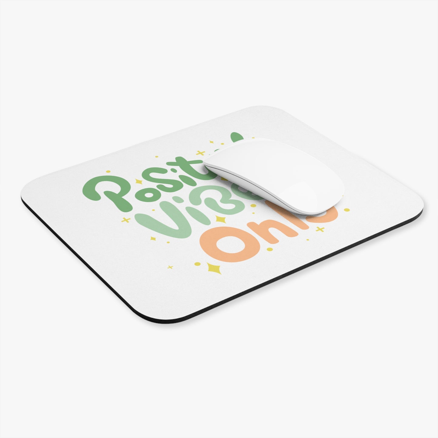 Positive Vibes Mouse Pad, Inspirational Desk Accessory, Office Decor, Gift for Students, Positive Energy all around