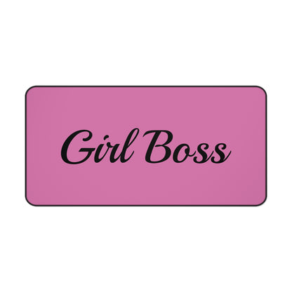 Girl Boss Deskmat - Stylish and Inspiring Desk Pad for Work or Home Office - Empowering Feminist Design for Trendsetters