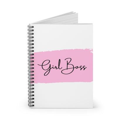 Girl Boss Spiral Notebook, Motivational Journal, Boss Lady Gift, Inspirational Stationery, Entrepreneur Planner, Cute Office