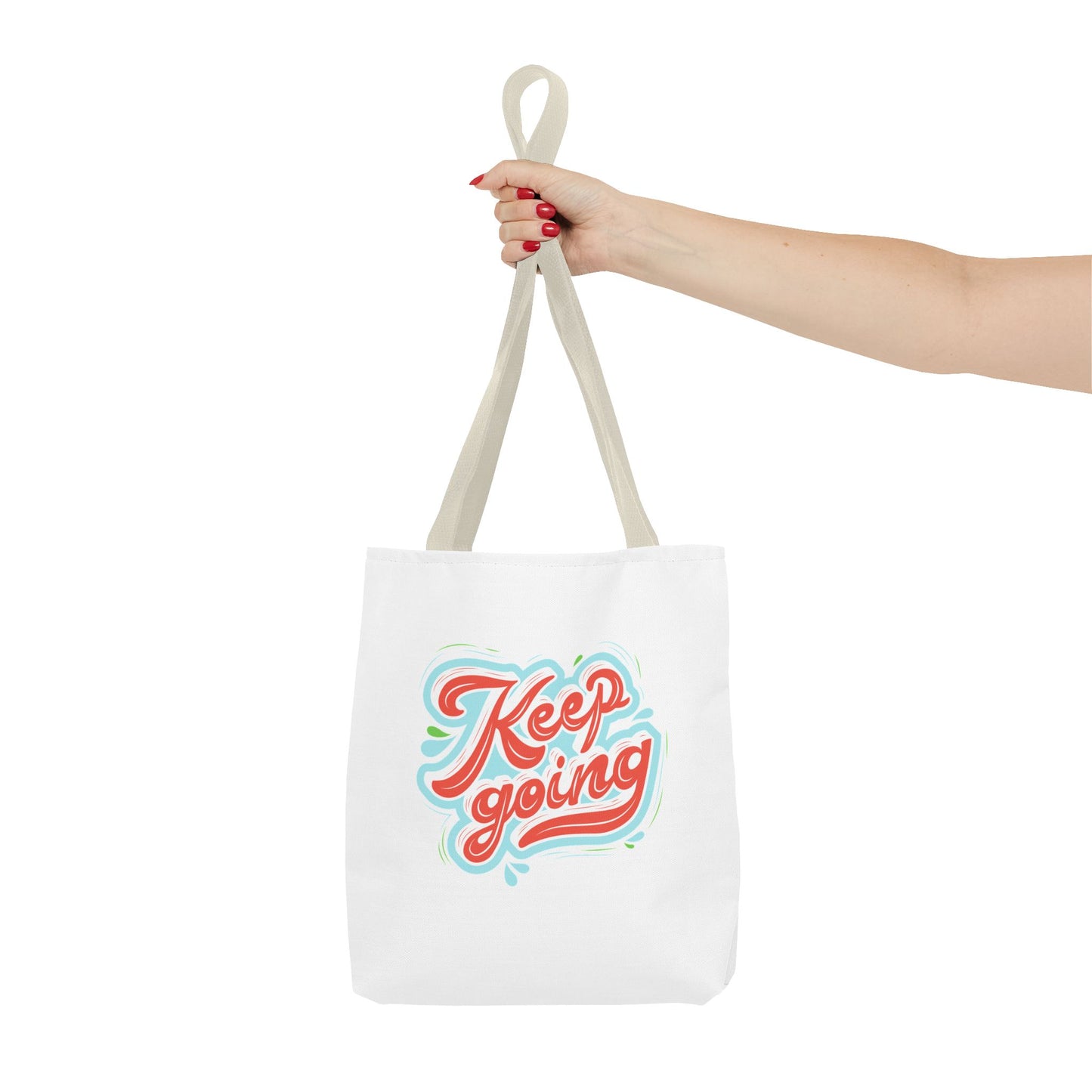 Motivational Tote Bag - Keep Going - Inspirational Gift, Reusable Shopping Bag, Gym Tote, Beach Bag, Everyday Purse
