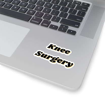 Knee Surgery Sticker – Funny and Quirky Vinyl Sticker for Laptops, Water Bottles, Notebooks, and More – for BrainRot fans