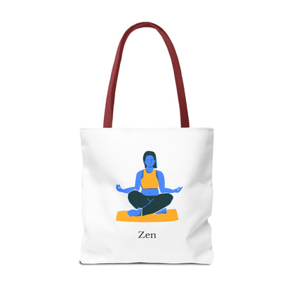 Zen Tote Bag, Yoga Bag, Meditation Tote, Gift for Yogis, Inspirational Tote, Relaxation Accessory
