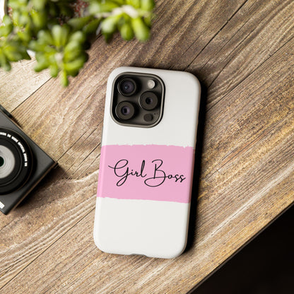 Girl Boss Phone Case - Chic and Stylish Protective Case for iPhone and Google Pixel, Empowering Women Design