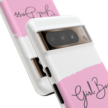 Girl Boss Phone Case - Chic and Stylish Protective Case for iPhone and Google Pixel, Empowering Women Design