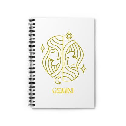 Gemini Spiral Notebook - Fun for Astrology Lovers, Journaling, Gift for Her and Creative Inspiration