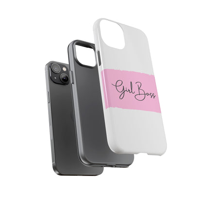 Girl Boss Phone Case - Chic and Stylish Protective Case for iPhone and Google Pixel, Empowering Women Design