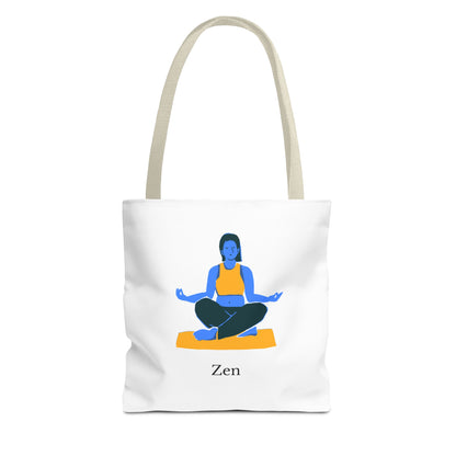 Zen Tote Bag, Yoga Bag, Meditation Tote, Gift for Yogis, Inspirational Tote, Relaxation Accessory