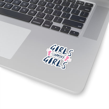 Empowering Girls Support Sticker, Feminist Vinyl Decal for Teens, Laptop Sticker, Gift for Her, Women's Rights, Positive Vibe