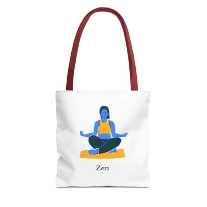Zen Tote Bag, Yoga Bag, Meditation Tote, Gift for Yogis, Inspirational Tote, Relaxation Accessory