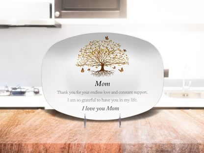 Mom Heartfelt Message Platter