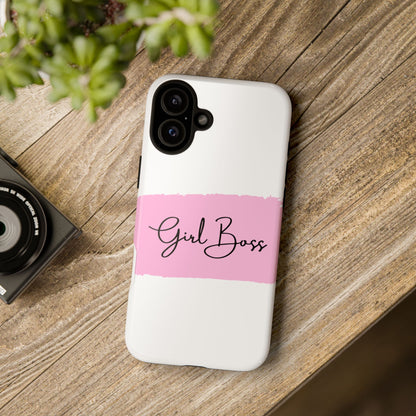 Girl Boss Phone Case - Chic and Stylish Protective Case for iPhone and Google Pixel, Empowering Women Design