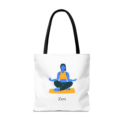 Zen Tote Bag, Yoga Bag, Meditation Tote, Gift for Yogis, Inspirational Tote, Relaxation Accessory