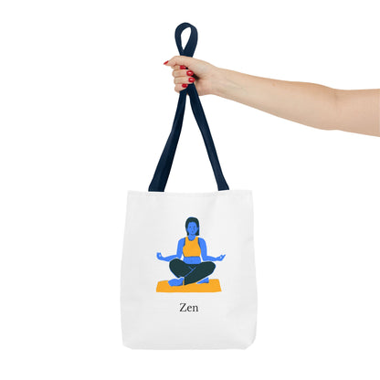 Zen Tote Bag, Yoga Bag, Meditation Tote, Gift for Yogis, Inspirational Tote, Relaxation Accessory