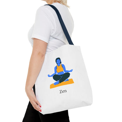 Zen Tote Bag, Yoga Bag, Meditation Tote, Gift for Yogis, Inspirational Tote, Relaxation Accessory