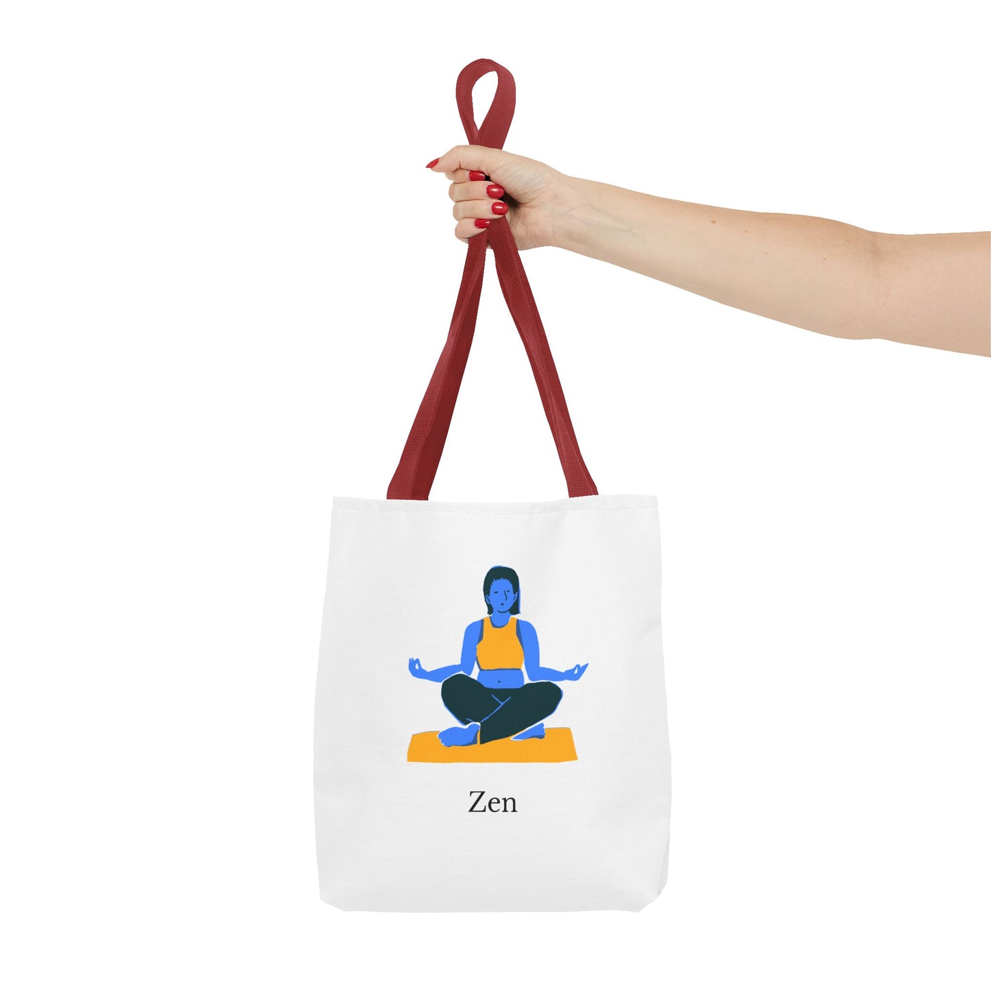 Zen Tote Bag, Yoga Bag, Meditation Tote, Gift for Yogis, Inspirational Tote, Relaxation Accessory