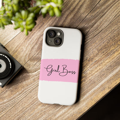 Girl Boss Phone Case - Chic and Stylish Protective Case for iPhone and Google Pixel, Empowering Women Design