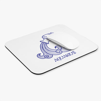 Aquarius Zodiac Mouse Pad, Astrology Desk Mat, Horoscope Gift, Unique Office Decor, Personalized Workstation Accessory