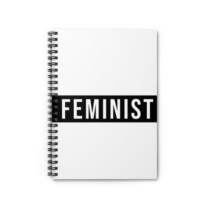 Feminist Spiral Notebook - Empowering Journal for School, Gifts, Writing Notes, Self-Expression, Feminism
