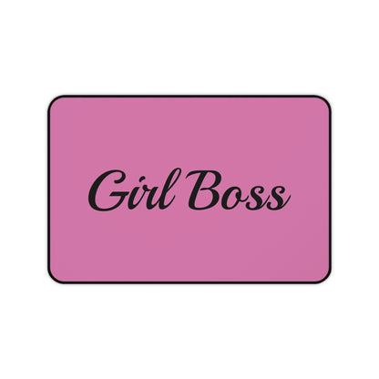 Girl Boss Deskmat - Stylish and Inspiring Desk Pad for Work or Home Office - Empowering Feminist Design for Trendsetters