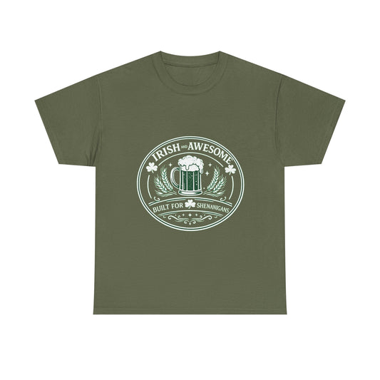Beer Mug Emblem T-Shirt — Vintage Brewery Logo Tee for Beer Lovers